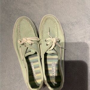 Sperry mint green boat shoes preowned